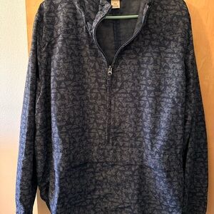 Duluth Trading Co Blue Patterned Utility Jacket